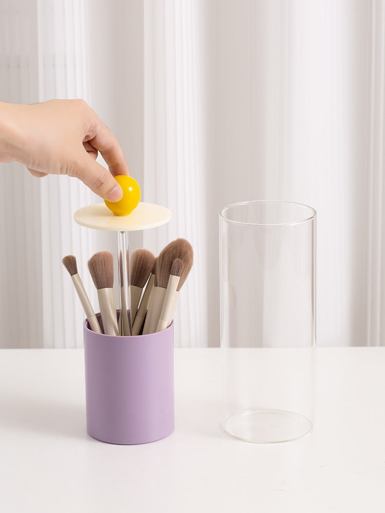 Lifting Makeup Brush Desktop Storage Box